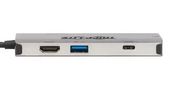 USB-C DOCK, 4K HDMI, USB-A, SD CARD, PD U442-DOCK5-GY