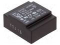 Transformer: encapsulated; 1VA; 115VACx2; 10V; 10V; 50mA; 50mA; PCB HAHN BVUI210009