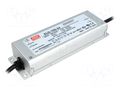 Power supply: switching; LED; 96W; 24VDC; 4A; 180÷295VAC; IP67; 88% MEAN WELL ELG-100-24