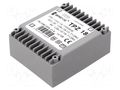 Transformer: mains; 18VA; 115VAC,230VAC; 9V; 9V; PCB; IP00 BREVE TUFVASSONS TPZ18/2X9V