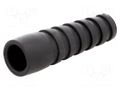 Strain relief; RG59,RG62; black; Application: BNC plug; 1pcs. MH CONNECTORS RG59/62SRB-BK