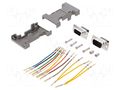 Transition: adapter; D-Sub 9pin male,D-Sub 9pin female MH CONNECTORS GA0909MFLGK-RC