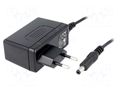 Power supply: switching; mains,plug-in; 12VDC; 2.08A; 25W; 87% MEAN WELL SGA25E12-P1J