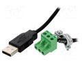 Adapter; Input: USB A plug; Out: 3pin  connector; 1.8m BRAINBOXES PW-623