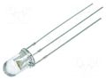 LED; red/warm white; 5mm; 30°; Front: convex; 1.8÷2.6/2.8÷3.6VDC OPTOSUPPLY OSRMPA5B31A