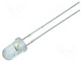 LED; red; 5mm; 14400÷18000mcd; 15°; Front: convex; 1.8÷2.6VDC OPTOSUPPLY OSR5PA5111A