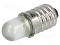 LED lamp; white; E10; 230VAC; 1100÷1600mcd POLAM-ELTA LW-E10-230AC