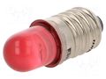 LED lamp; red; E10; 230VAC; 200÷250mcd POLAM-ELTA LR-E10-230AC