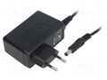 Power supply: switching; mains,plug-in; 12VDC; 1.5A; 18W; 85.5% MEAN WELL SGA18E12-P1J