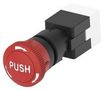 E-STOP SWITCH, SPST-NC, 3A, 125VAC PBES16N40RE