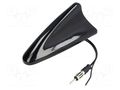 Antenna; SHARK; AM,FM; DIN; black; 12VDC; RG174 4CARMEDIA ANT.S13