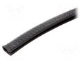 Hole and edge shield; PVC; L: 10m; black; H: 9.5mm; W: 6.5mm FATH FA-087EPE02911