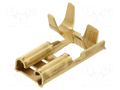 Terminal: flat; 6.3mm; 0.8mm; female; 1.5÷2.5mm2; crimped; brass BM GROUP BM01295