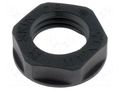 Nut; M12; polyamide; UL94V-2; 17mm; black; -20÷100°C; Thread: metric LAPP SKINTOP-N12B