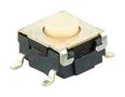 TACTILE SW, SPST-NO, 0.05A, 24VDC, 160GF B3S-1000P
