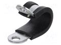Fixing clamp; ØBundle : 12mm; W: 12mm; steel; Ømount.hole: 5.3mm LAPP RKS-1-12/12