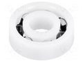 Bearing: ball; Øint: 8mm; Øout: 22mm; W: 7mm; glass; Cage: polyamide IGUS BB-608-B180-10-GL