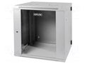 Enclosure: rack cabinet; Standard: 19"; 12U; grey; X: 600mm; Y: 600mm DIGITUS DN-WD19-12U/600