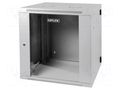 Enclosure: rack cabinet; Standard: 19"; 12U; grey; X: 600mm; Y: 600mm DIGITUS DN-WD19-12U/600