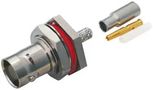 RF/COAXIAL, BNC BULKHEAD JACK STR 50 OHM CRIMP 112202.