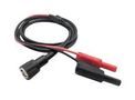 BNC PLUG-4MM BANANA PLUG, BLK, RED, 1.2M AI-21.020-1.2M