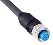 SENSOR/ACTR CBL, 12P, M12 RCPT-FREE END YF2A1B-100UD1XLEAX