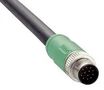 SENSOR/ACTR CBL, 12P, M12 PLUG-FREE END YM2A2B-200UD3XLEAX