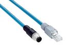 ENET/FIELDBUS CBL, 4P/8P, M12-RJ45 PLUG YM2D24-100EB2MRJA4