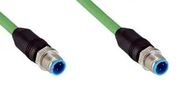 ENET/FIELDBUS CBL, 4P, M12 PLUG-PLUG, 5M YM2D24-050PN1M2D24