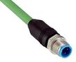 ENET/FIELDBUS CBL, 4P, M12 PLUG-FREE END YM2D24-100PN1XLEAX