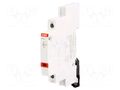 LED indicator; 115÷250VAC; for DIN rail mounting; 9mm ABB E219-C