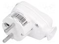 Connector: AC supply; male; plug; 2P+PE; 250VAC; 16A; white; PIN: 3 PCE 9002216