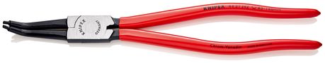 KNIPEX 44 31 J42 Circlip Pliers for internal circlips in bore holes 45° angled plastic coated black atramentized 310 mm 44 31 J42 4003773066989