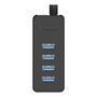 Orico W5P-100 USB to 4x USB 3.0 Hub Adapter (black), Orico W5P-U3-100-BK-EP-IP