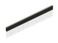 PCB RCPT, 36POS, 1ROW, 2.54MM, WIRE WRAP BL 9 36