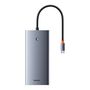 Hub 13in1 Baseus PortalJoy USB-C to HDMI+DP+VGA+C+USB+PD+RJ45+SD/TF+3.5mm (grey), Baseus B00053002811-01