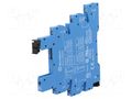 Socket; for DIN rail mounting; 34.51,34.81 FINDER 93.61.7.024