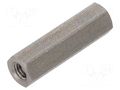 Screwed spacer sleeve; 25mm; Int.thread: M4; hexagonal DREMEC TFF-M4X25/DR146