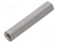 Screwed spacer sleeve; 30mm; Int.thread: M3; hexagonal DREMEC TFF-M3X30/DR144