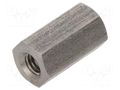 Screwed spacer sleeve; 10mm; Int.thread: M3; hexagonal DREMEC TFF-M3X10/DR144