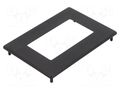 Frontal bezel; Dim: 98x70mm; 63x34.5mm; anodised aluminium DISPLAY VISIONS EA0FP130-6SW