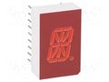 Display: LED; alphanumeric; 12.7mm; 0.5"; No.char: 1; red; anode LITEON LTP-587HR
