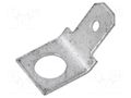 Terminal: flat; 4.8mm; 0.5mm; male; M4; screw; brass; tinned FIX&FASTEN PC1V18704