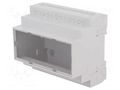 Enclosure: for DIN rail mounting; Y: 90mm; X: 104mm; Z: 65mm; ABS KRADEX Z-110JFP-ABS-V0