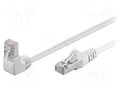 Patch cord; RJ45 plug,RJ45 angled plug; F/UTP; 5e; stranded; CCA Goobay F/UTP5-90-030WH