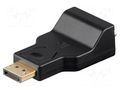 Adapter; D-Sub 15pin HD socket,DisplayPort plug Goobay VGA-DP