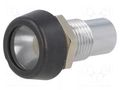 LED holder; 5mm; metal; convex; IP67 SIGNAL-CONSTRUCT SMP3089