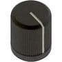 ROUND KNURLED KNOB, 6.35MM 3488-2B