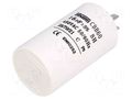 Capacitor: polypropylene; motors, run; 16uF; 450V; Ø40x70mm; ±5% SR PASSIVES CBB60A-16/450