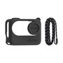 Lanyard + Silicone Case Sunnylife for Insta360 GO 3S (black), Sunnylife G3S-BHT838-D